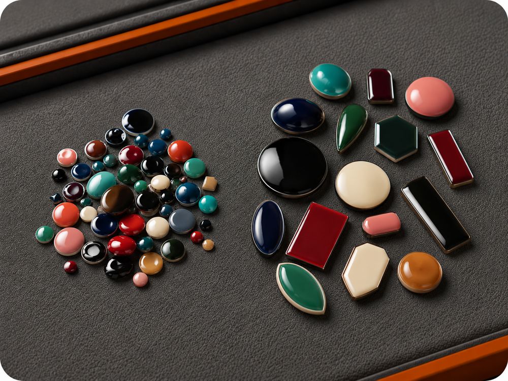 Emaille und Farblack Schmuck