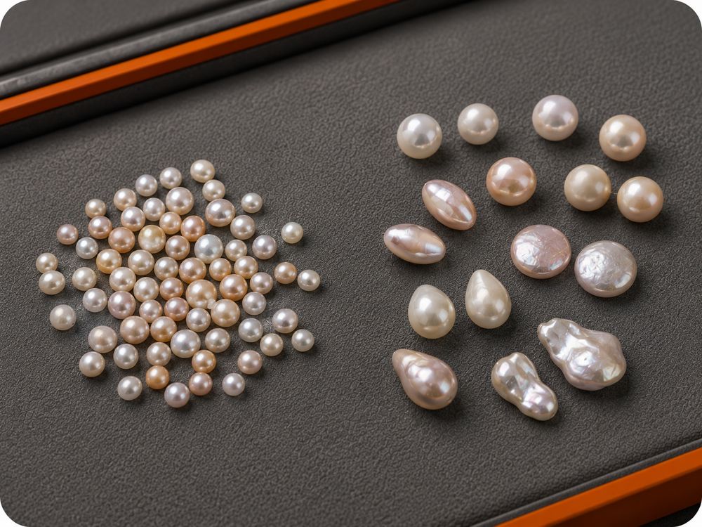 Goldschmuck mit Perlen