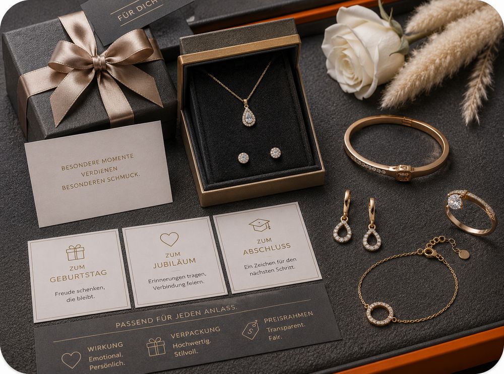 Schmuck zum Anlass und als Geschenk