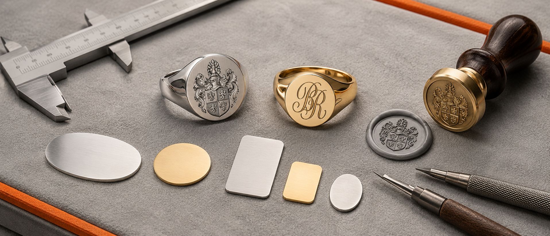 Siegelringe, Gravur und Monogramme
