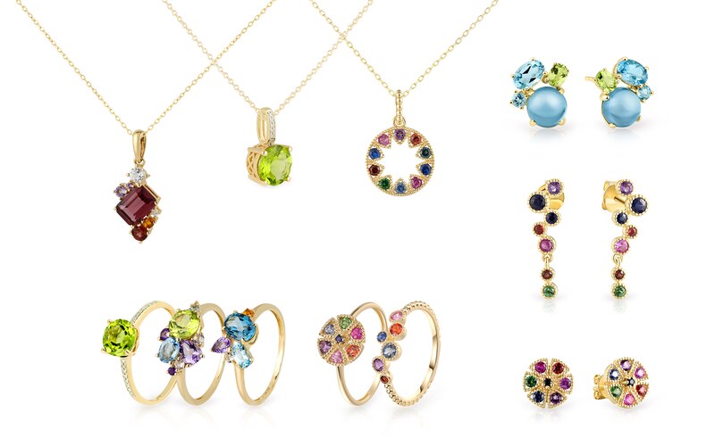 Goldschmuck mit Edelsteinen
